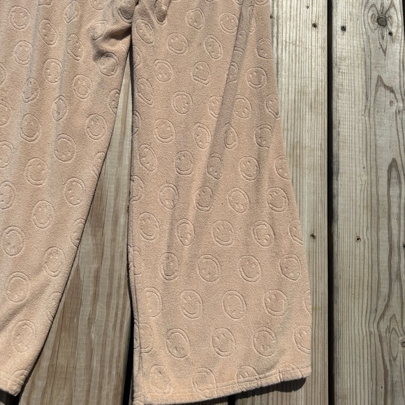 Aerie Offline Summer Lights Happy Face Terry Wide Leg Pant Women's Size  S/P - Picture 15 of 15
